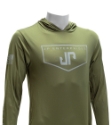 JP HOODED SUN SHIRT, OD GREEN 