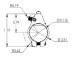 ONE-PIECE ADJUSTABLE GAS BLOCK WITH DETENT, .750 BORE, BLACK STAINLESS, LOW PROFILE - JPGS-5D