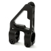 ADJUSTABLE GAS BLOCK WITH ADJUSTABLE LOCKING SCREW, A2 FRONT SIGHT WITH GAS VALVE, BLACK STAINLESS - JPGS-2FS