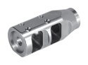 LARGE COMPENSATOR, 1.2 OD, 1/2"-28 TPI, .875 BARREL, .281 EXIT, STAINLESS 