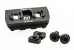 MAGPUL M-LOK ALUMINUM RAIL SECTION, 3 SLOTS FOR MONOPOD MOUNTING ON MAG670 GEN3 PRS BUTTSTOCK - MAG580-BLK