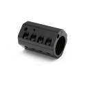 TWO-PIECE ADJUSTABLE GAS BLOCK WITH DETENT, .936 BORE, ALUMINUM, LOW PROFILE 