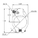 ADJUSTABLE GAS BLOCK WITH ADJUSTABLE LOCKING SCREW, .750 BORE, BLACK STAINLESS, LOW PROFILE - JPGS-5B