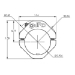 TWO-PIECE ADJUSTABLE GAS BLOCK WITH DETENT, .936 BORE, ALUMINUM, LOW PROFILE - JPGS-8D