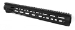 M-LOK SERIES HAND GUARD, XL RIFLE LENGTH (15.5" OAL), ROCK BLASTED BLACK HARD COAT ANODIZED - JPHGM-6M