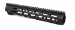 M-LOK SERIES HAND GUARD, RIFLE LENGTH (12.5" OAL), ROCK BLASTED BLACK HARD COAT ANODIZED - JPHGM-1M