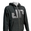 JP ZIP-UP HOODED SWEATSHIRT, BLACK 