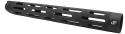 MK III SIGNATURE HAND GUARD, XXL (17.25" OAL), KNURLED FINISH, MATTE BLACK HARD COAT ANODIZED 