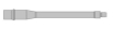 SUPERMATCH BARREL, 9MM CHAMBER, 11" LIGHT WEIGHT CONTOUR, 1:10 TWIST, STAINLESS STEEL 