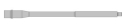 SUPERMATCH BARREL, 9MM CHAMBER, 16" LIGHT WEIGHT CONTOUR, 1:10 TWIST, STAINLESS STEEL 